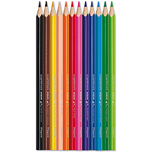 Цветные карандаши Maped "Aqua" + кисточка, 12 цветов