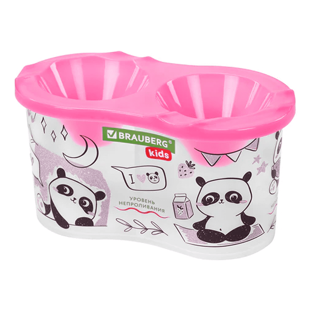Стакан - непроливайка "Brauberg Kids", двойной, ассорти - 5