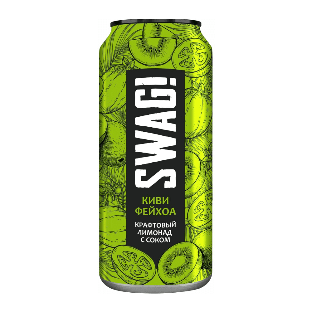 Напиток "SWAG!", вкус киви и фейхоа, 0.45 л