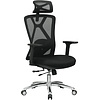 Кресло для руководителя EVOLUTION "EXO F1", ткань, сетка, алюминий, черный - 3