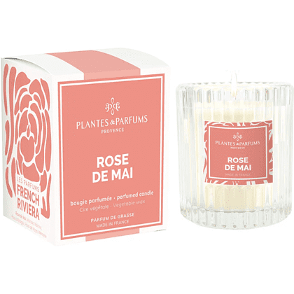 Свеча ароматическая PLANTES&PARFUMS "Rose de Mai", 180 гр., подарочная упаковка - 2