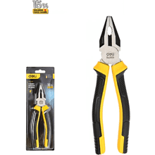 Плоскогубцы Deli YS EDL0003, 200 мм, 2-х компонентные рукоятки