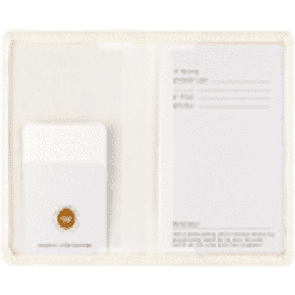 Обложка для паспорта "Love me. Милый котик", кожзам, бежевый - 3