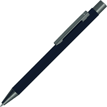 Ручка шариковая автоматическая "Straight Gum CP", 1,0 мм, черный, антрацит, стерж. синий