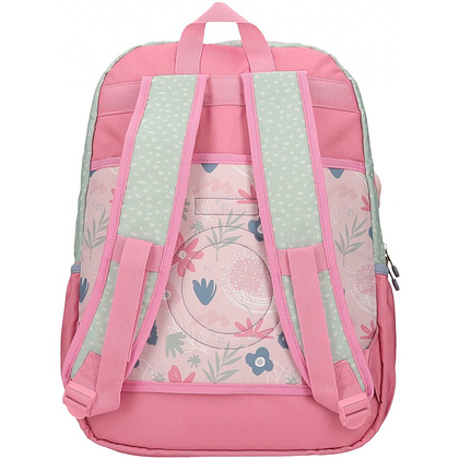 Рюкзак школьный Enso "Love ice cream" L, зеленый, розовый - 3