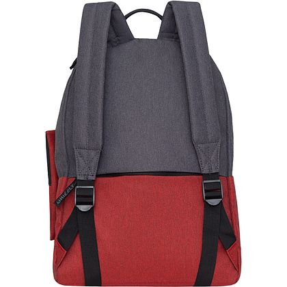 Рюкзак молодежный "Grizzly", темно-серый, красный - 3