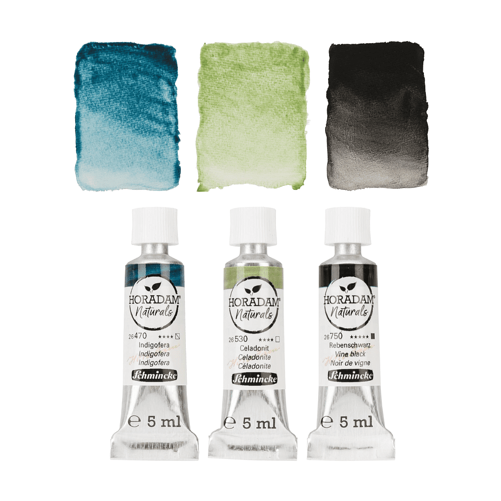 Краски акварельные "Schmincke. Horadam Naturals. Water", набор 3 цвета, 5 мл, тубы