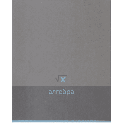Тетрадь предметная "Алгебра. Pictogram", А5, 48 листов, клетка, светло-серый