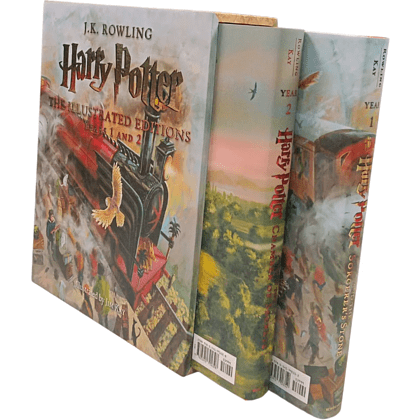 Комплект книг на английском языке "Harry Potter. The Illustrated Editions: Years 1 and 2", J.K. Rowling, Ill. Jim Kay  - 3