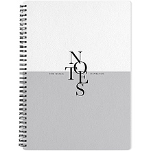 Тетрадь "Notes", А4, 96 листов, клетка, серый