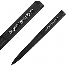 Ручка шариковая "Ты хозяин своей жизни", черный, стерж. синий