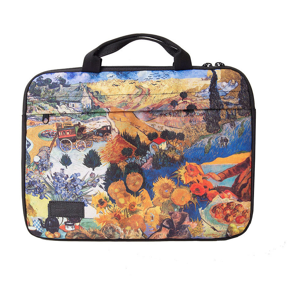 Чехол для ноутбука 13" "Цвета Ван Гога", текстиль, разноцветный