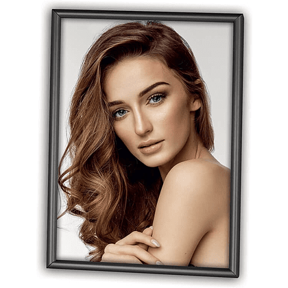 Фоторамка "IN SILVER", 7х10 см, металлическая, со стеклом, черный