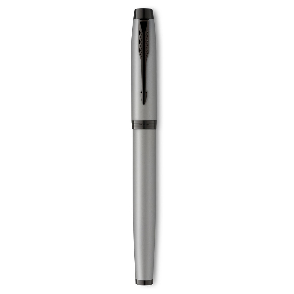 Ручка-роллер Parker "IM Achromatic T317", 0.5 мм, серый, черный, стерж. черный - 3