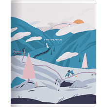 Тетрадь предметная "Moments география", A5, 48 листов, клетка, скоба сбоку, разноцветный