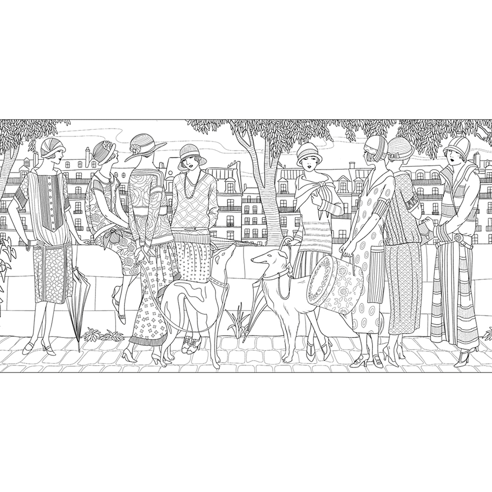 Раскраска "Мода ар-деко. Раскраска эпохи", Мелани Буро - 4