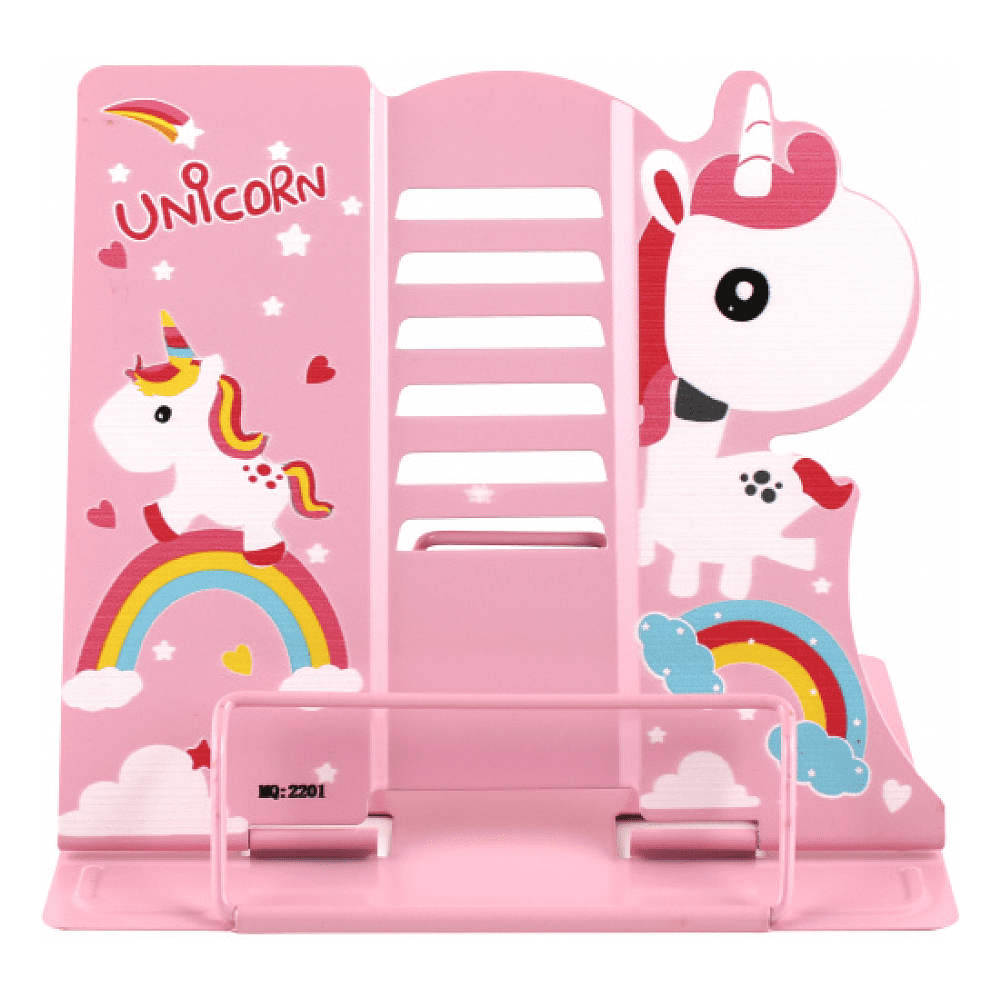 Подставка для книг "Mq Unicorn", металл, розовый - 2