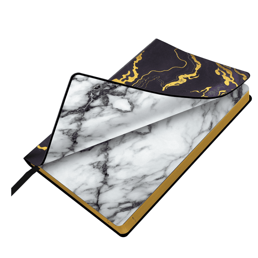 Ежедневник датированный "Vista. Black marble", А5, 336 страниц, фиолетовый, 2026 - 2