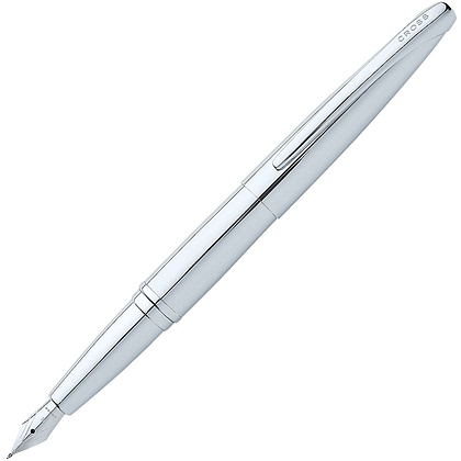 Ручка перьевая "Cross Atx Pure Chrome", M, серебристый, патрон черный