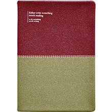 Ежедневник недатированный "Prague", А5, 320 страниц, ягодный, оливковый