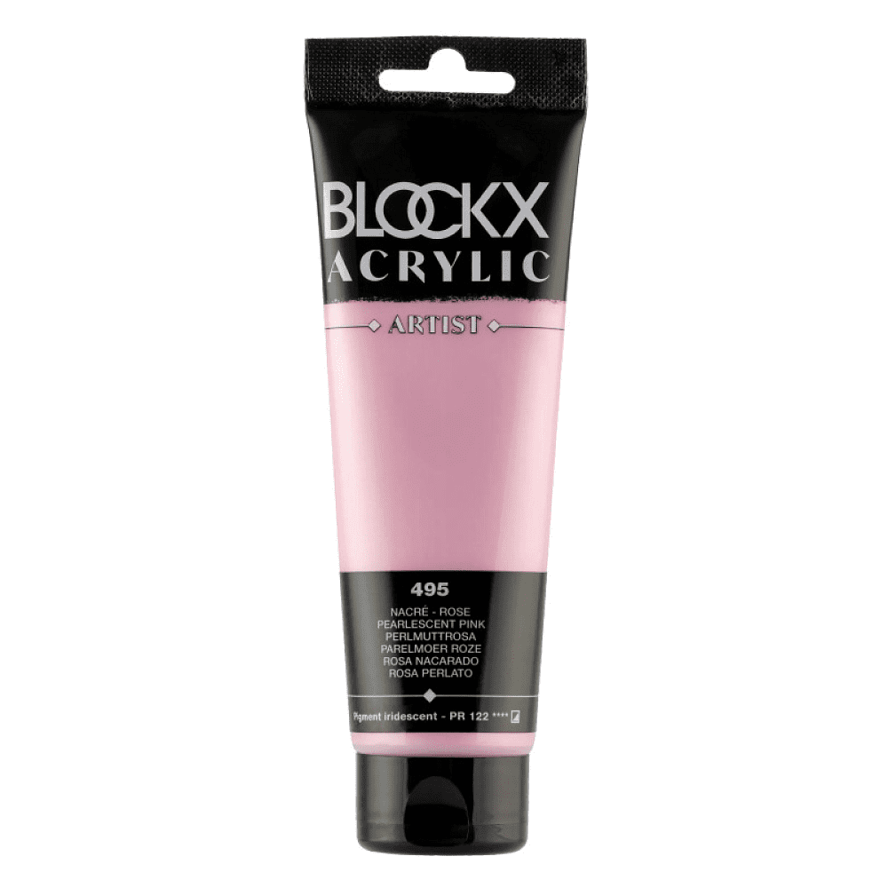 Краски акриловые "Blockx", 495 жемчужный розовый, 120 мл