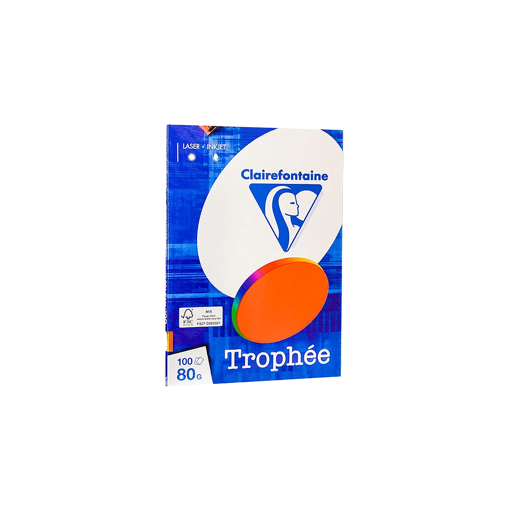 Бумага цветная "Trophee" mix intensive, A4, 500 листов, 80 г/м2, -50%