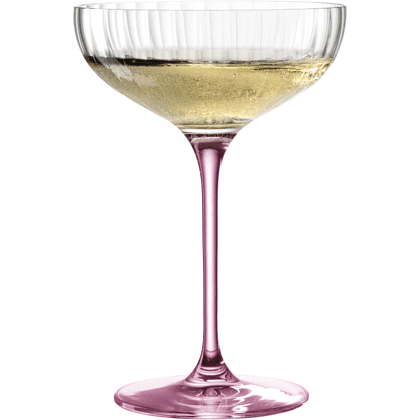 Бокал стеклянный для шампанского "POESIA ", 260 мл, розовый