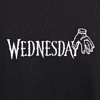 Набор сувенирный «Футболка оверсайз «We wear black», унисекс, черный, XS-S + Стикерпак «Wednesday», А6» - 5