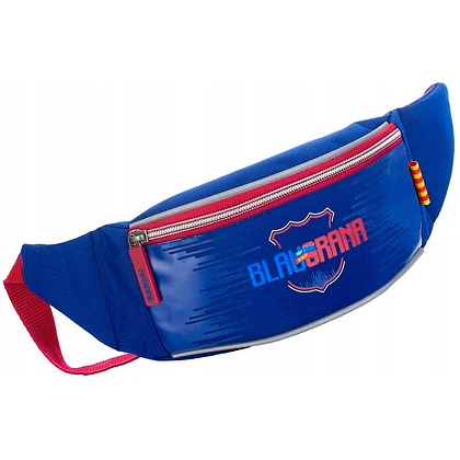 Сумка поясная "Barca Fan", синий, красный