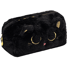 Пенал "Fluffy Kitty Black", 1 отделение, черный