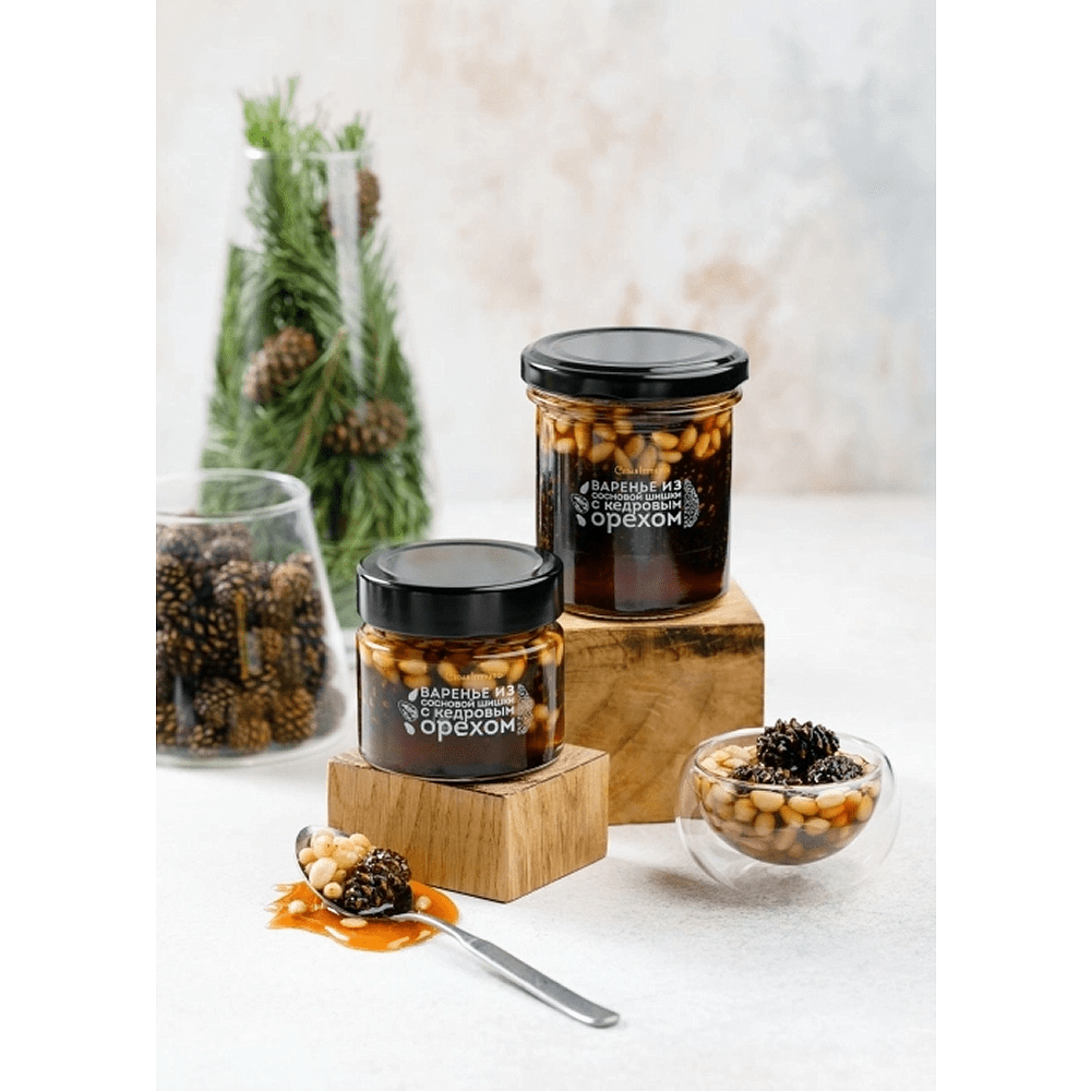 Варенье "Cedar Immuno", сибирское из сосновой шишки с кедровым орехом, 100 г - 4