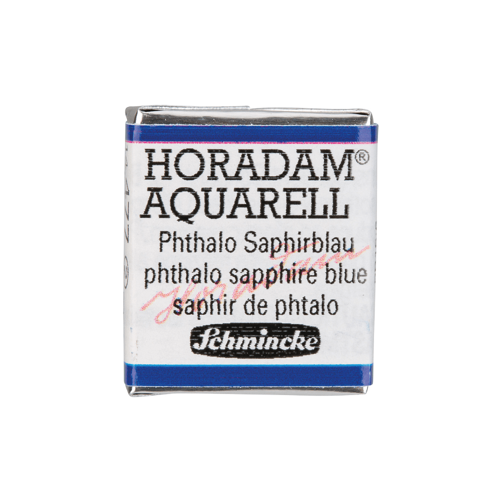 Краски акварельные "Schmincke Horadam", 477 сапфировый голубой ФЦ, полукювета
