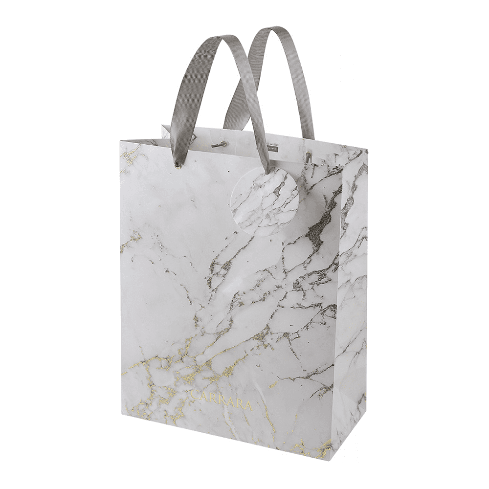 Пакет бумажный подарочный "Carra. White", 26x32,4x13 см, белый