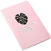 Блокнот "Abstract листок", А5, 48 листов, розовый