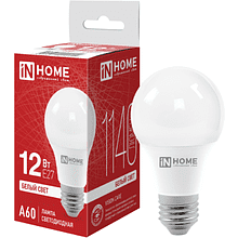 Лампа светодиодная In Home LED A-60-VC, груша, 12Вт, E27