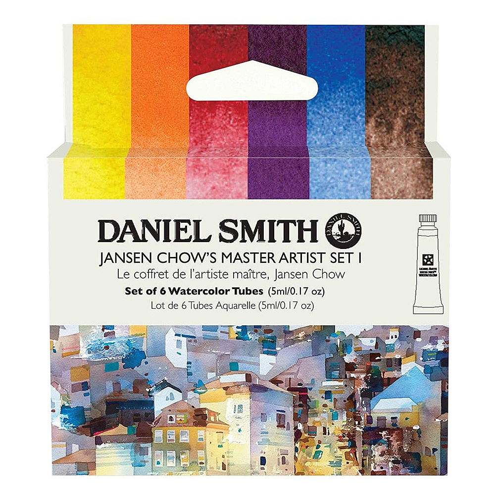 Набор акварели Daniel Smith "Jansen Chow's Master Artist Set I", 6 цветов, тубы