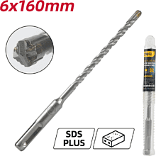 Бур по бетону Deli YS EDH-YCZ16006-E1, 6 x 160 мм, X-Tip, SDS-PLUS