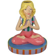 Ваза "Yoga Lady", разноцветный