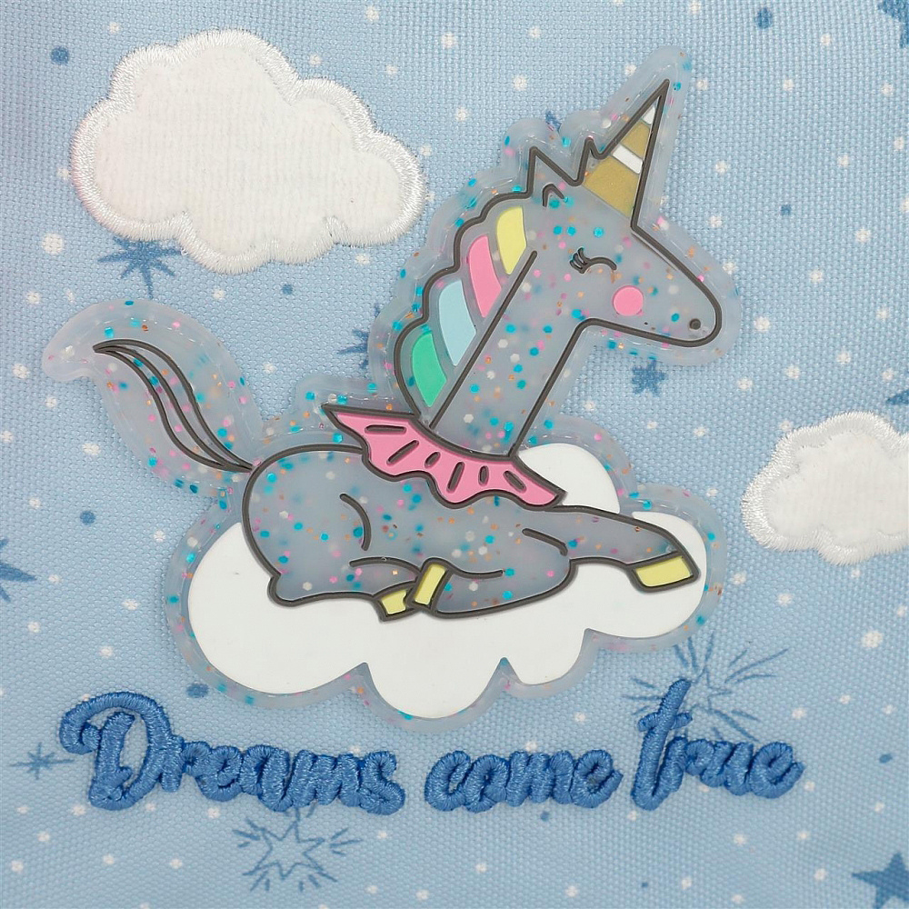 Рюкзак школьный Enso "Dreams come true", M, голубой, розовый - 5
