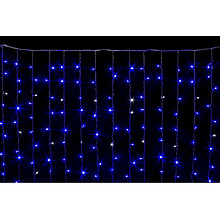 Гирлянда LED "Занавес" 3,0*2,0 м, 360 LED, прозрачный провод, синий