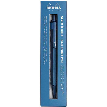 Ручка шариковая автоматическая "scRipt", 0.7 мм, темно-синий, стерж. черный - 3