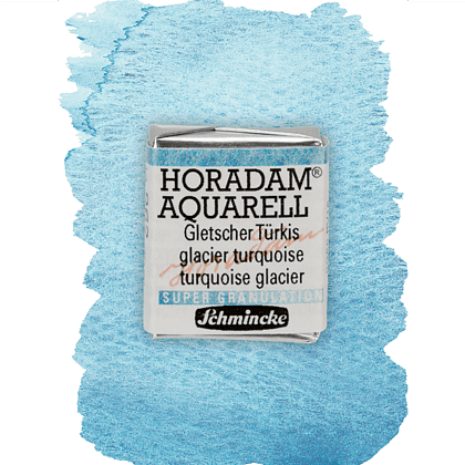 Краски акварельные "Schmincke Horadam", 962 бирюзовый glacier, полукювета - 2