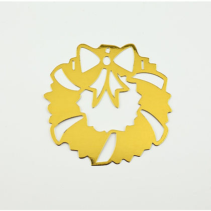 Гирлянда бумажная "Новогодняя" золотой - 10