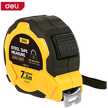 Рулетка Deli YS EDL3796, 7,5 м х 25 мм, желтый, черный