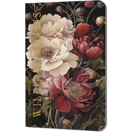 Блокнот "Creative. Inspired by William Morris", 130x210 мм, 32 листа, в линейку, темный