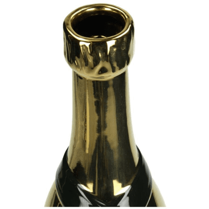 Ваза фаянсовая "Champagne Bottle", 39х11х12 см, золотистый - 3