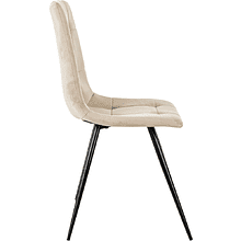 Стул Бюрократ "CH-K1_4", ткань, бежевый, металл, комплект 4 штуки