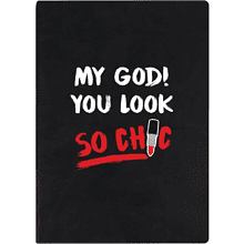 Ежедневник недатированный "My god! You look so chic", А5, 272 страницы, черный 