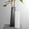 Ваза стеклянная "Turno", 42 см, матовый серый - 4