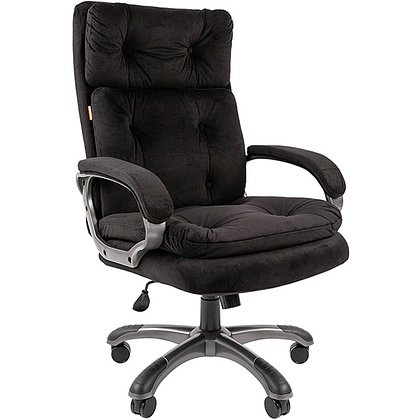 Кресло для руководителя "Chairman 442", ткань, пластик, черный